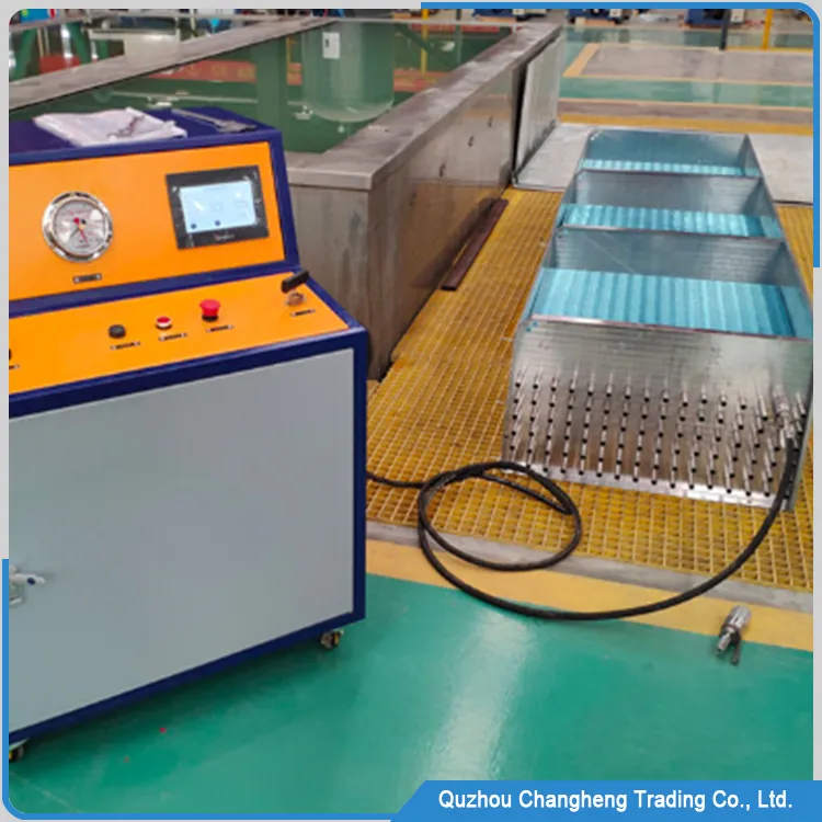 hydraulic tube expander machine for heat exchanger