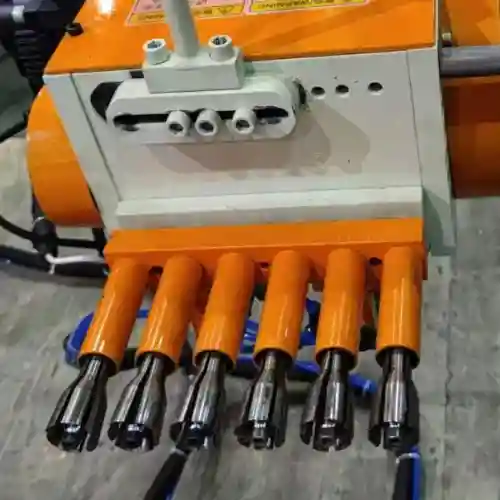 Heat exchanger tube expander machine